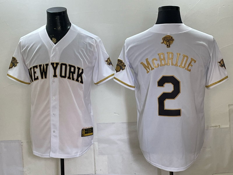 Men New York Knicks #2 McBride white 2026 Nike NBA jersey 070100
